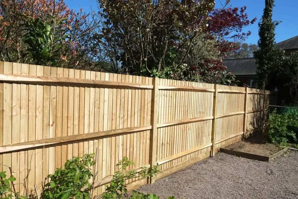 Close-board wooden garden fence installation in Sheffield